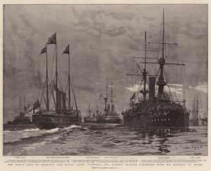 Kongens besøk i Tyskland, Royal Yacht Victoria og Albert forlater Sheerness med Hans Majestet om bord